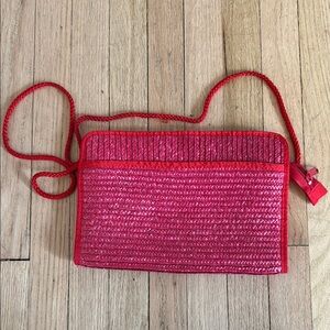 Red Woven Purse